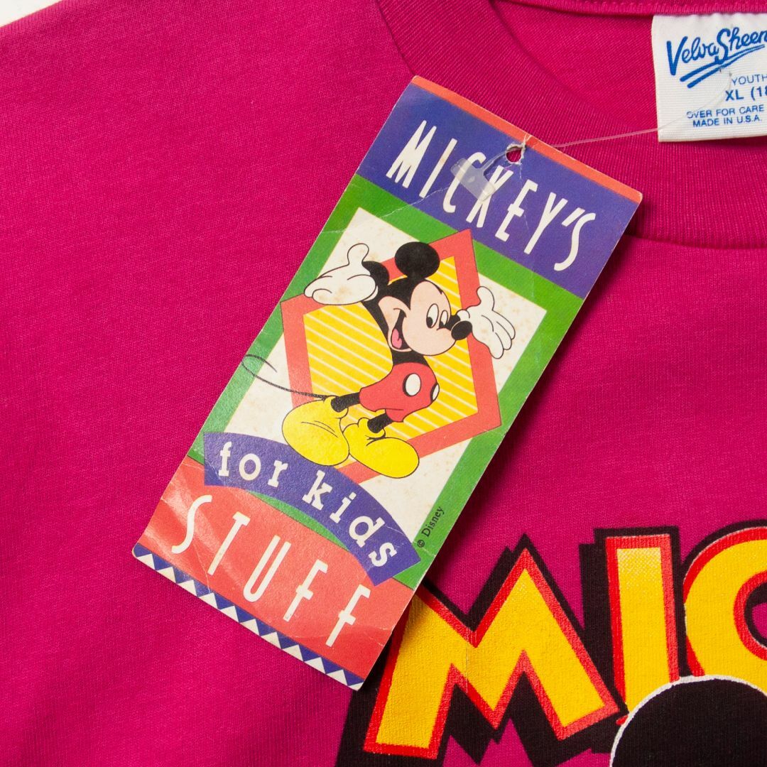 Disney(ディズニー)の1990年代 ベルバシーン ミッキーマウス Tシャツ デッドストック ビンテージ メンズのトップス(Tシャツ/カットソー(半袖/袖なし))の商品写真