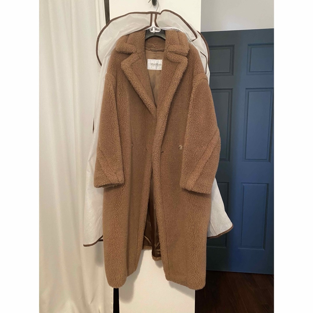 Max Mara(マックスマーラ)のMaxmara テディベアコート キャメル S レディースのジャケット/アウター(毛皮/ファーコート)の商品写真