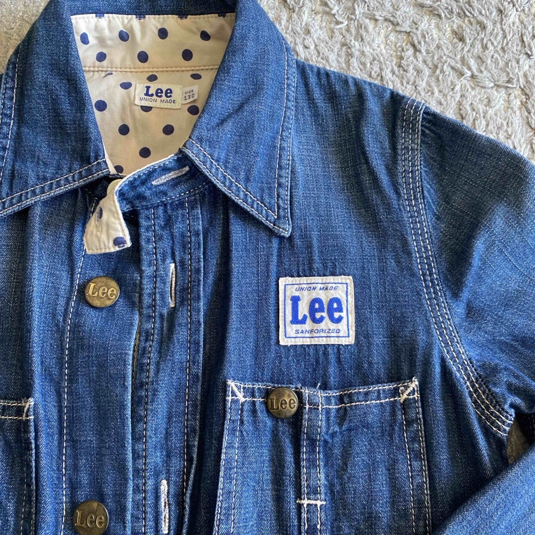 Lee(リー)のLee キッズ　デニムシャツ　デニムコート　デニムワンピース キッズ/ベビー/マタニティのキッズ服女の子用(90cm~)(コート)の商品写真