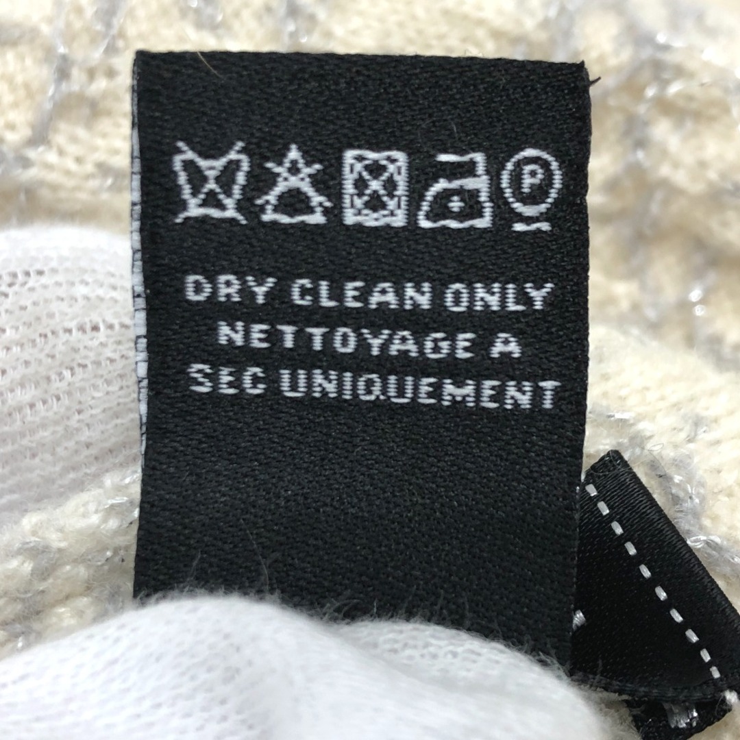 CHANEL(シャネル)のシャネル CHANEL CC ココマーク 18A ラメ 大判 マフラー カシミヤ アイボリー系 レディースのファッション小物(マフラー/ショール)の商品写真