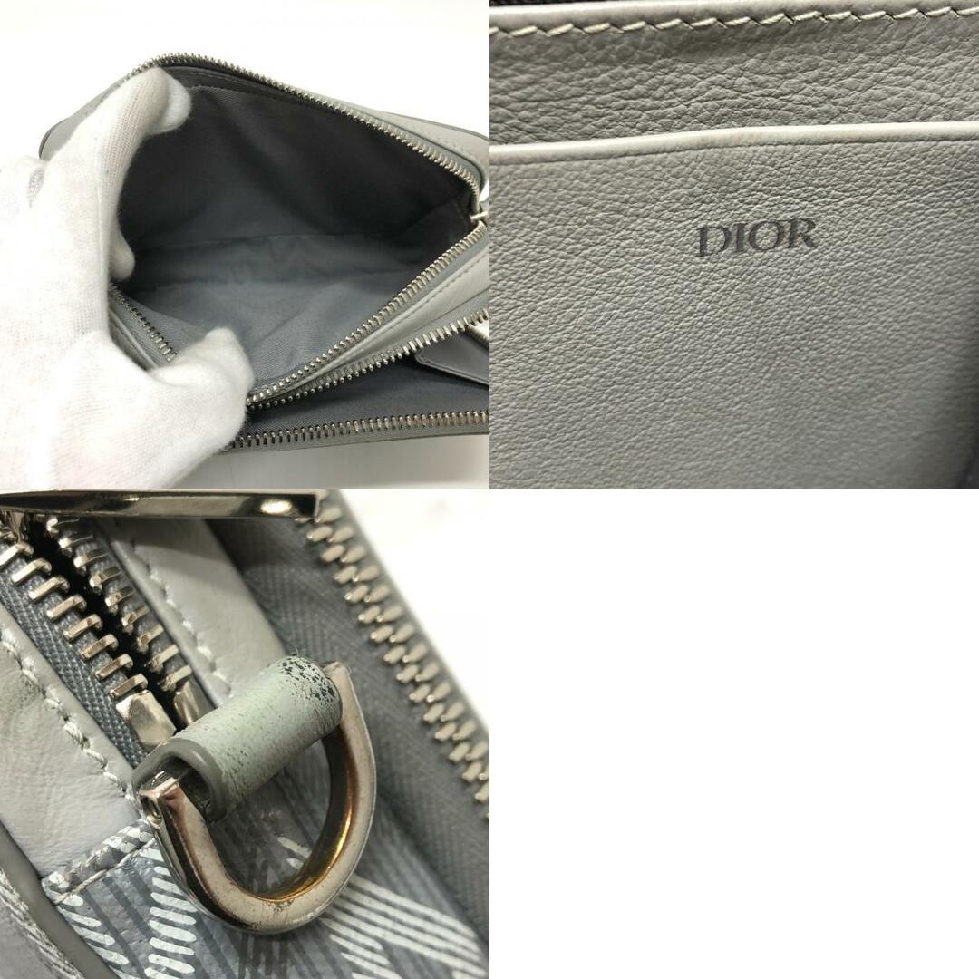 Dior(ディオール)のディオール Dior CD ダイヤモンド ポーチ 2ESBC119DCO ショルダーバッグ コーティングキャンバス グレー メンズのバッグ(ショルダーバッグ)の商品写真