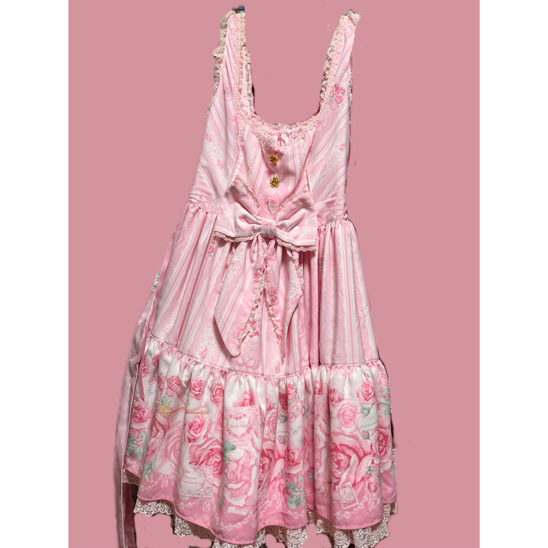 Angelic Pretty(アンジェリックプリティー)のAngelic Pretty Romantic Rose Letter JSK レディースのワンピース(ひざ丈ワンピース)の商品写真