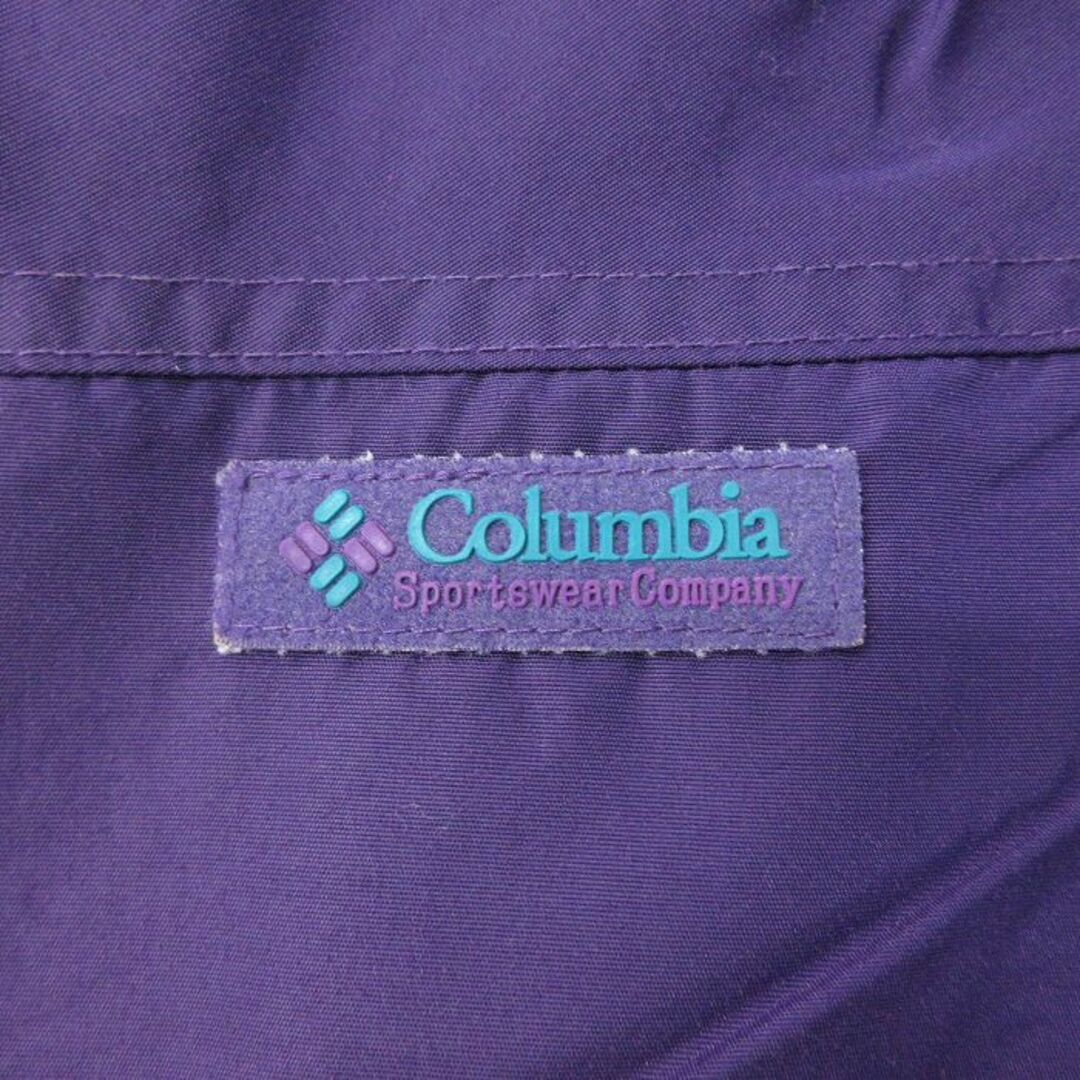 Columbia(コロンビア)の古着 コロンビア COLUMBIA 長袖 ナイロン ジャケット レディース 90年代 90s 紫他 パープル 内側フリース 23jan17 中古 アウター ウインドブレーカー レディースのジャケット/アウター(ロングコート)の商品写真