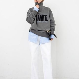 アパルトモンドゥーズィエムクラス(L'Appartement DEUXIEME CLASSE)の[NEWTON/ニュートン]　HALF ZIP TOP(トレーナー/スウェット)