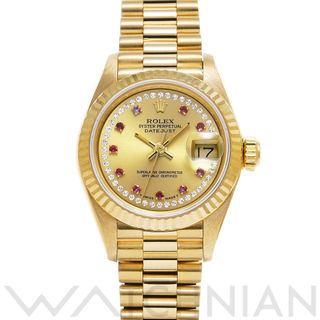 ロレックス(ROLEX)の中古 ロレックス ROLEX 69178LR E番(1990年頃製造) シャンパン /ダイヤモンド/ルビー レディース 腕時計(腕時計)