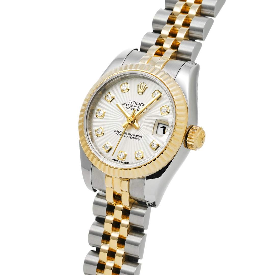 ROLEX(ロレックス)の中古 ロレックス ROLEX 179173G ランダムシリアル シルバーサンビーム/ダイヤモンド レディース 腕時計 レディースのファッション小物(腕時計)の商品写真