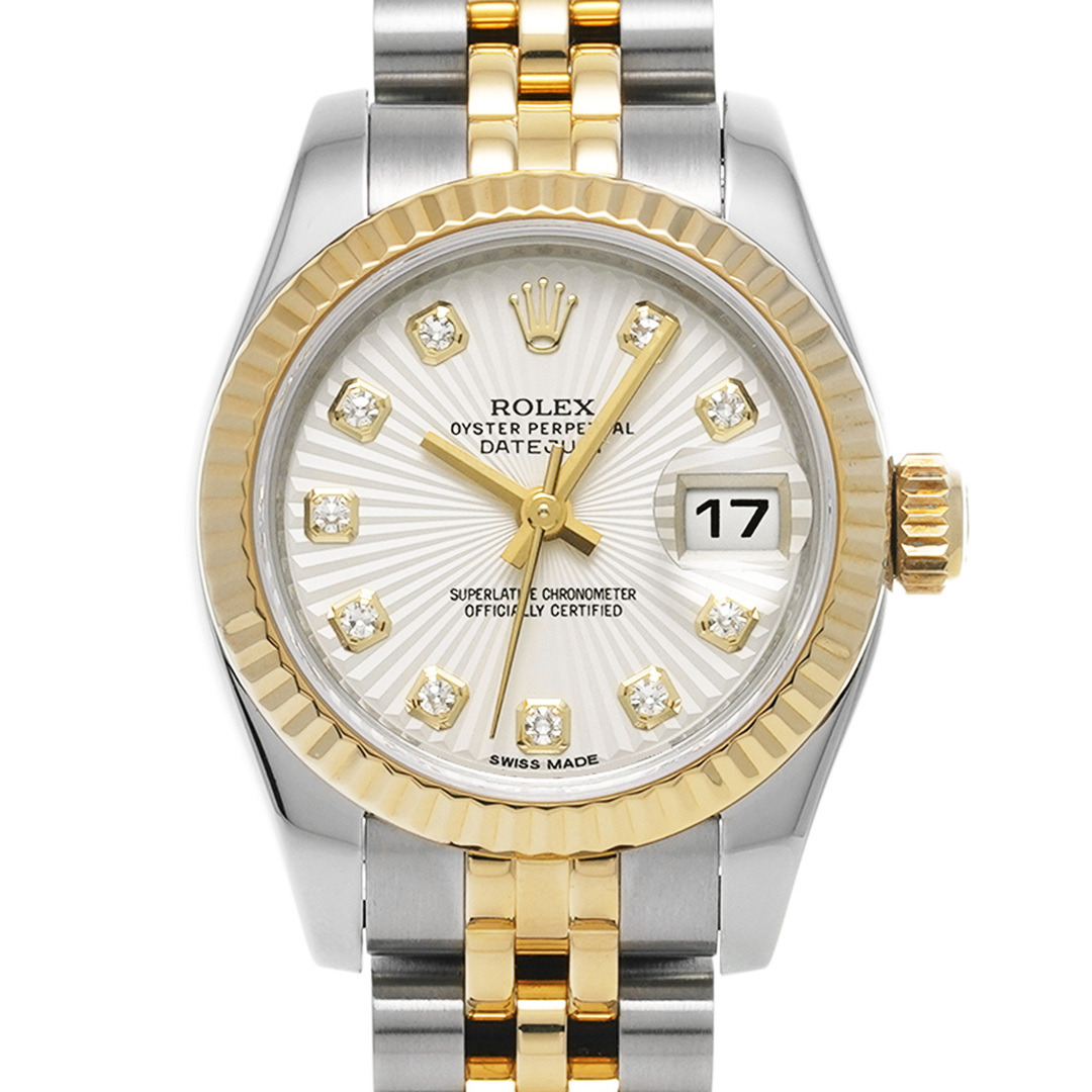 ROLEX(ロレックス)の中古 ロレックス ROLEX 179173G ランダムシリアル シルバーサンビーム/ダイヤモンド レディース 腕時計 レディースのファッション小物(腕時計)の商品写真