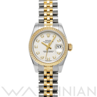 ロレックス(ROLEX)の中古 ロレックス ROLEX 179173G ランダムシリアル シルバーサンビーム/ダイヤモンド レディース 腕時計(腕時計)