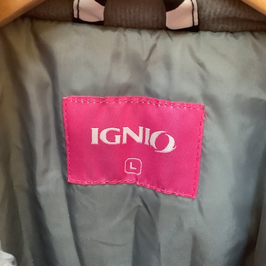 ♪♪IGNIO イグニオ レディース スノーウェア 上下セット SIZE L ブラック×ベージュ スポーツ/アウトドアのスノーボード(ウエア/装備)の商品写真