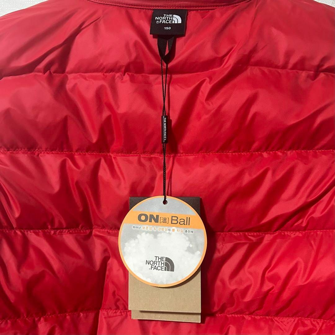 THE NORTH FACE(ザノースフェイス)の【新品タグ付き】高機能軽量ベスト　韓国限定　150　レディースS〜Mのサイズ感 キッズ/ベビー/マタニティのキッズ服男の子用(90cm~)(ジャケット/上着)の商品写真