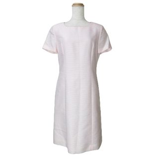 クレージュ(Courreges)のクレージュ 美品 ワンピース ひざ丈 半袖 9AR M相当 ピンク ■GY31(ひざ丈ワンピース)