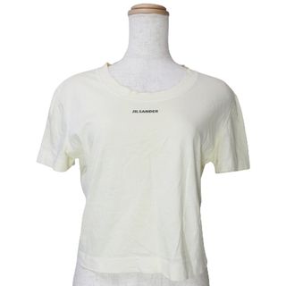 ジルサンダー JIL ＋ Ｔシャツ カットソー ショート丈 ロゴ L ■GY31