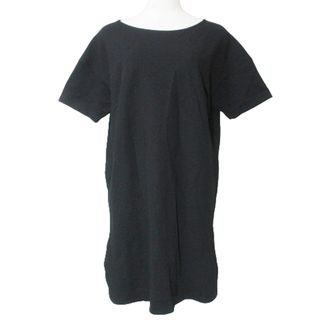 メイソングレイ(MAYSON GREY)のメイソングレイ カットソーロングチュニック 半袖 2 M相当 黒 ■GY31 (Tシャツ(半袖/袖なし))