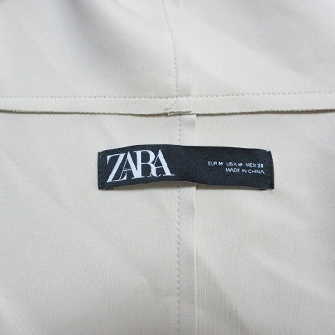ZARA(ザラ)のザラ ベルテッド ロング コート フェイクスエード ベージュ ■GY31 レディースのジャケット/アウター(その他)の商品写真