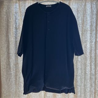 オーラリー(AURALEE)のAURALEE 18ss ヘンリーネック ニットT サイズ3(Tシャツ/カットソー(半袖/袖なし))