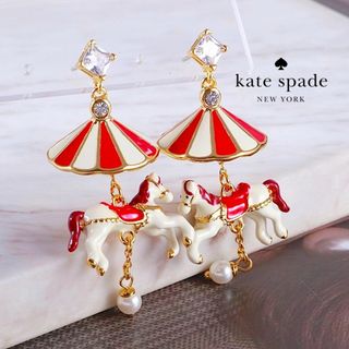 ケイトスペードニューヨーク(kate spade new york)の【新品♠️本物】ケイトスペード メリーゴーランド ピアス(ピアス)