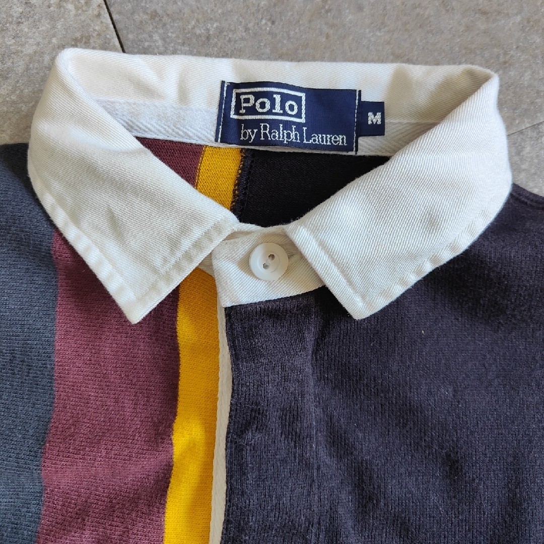 POLO RALPH LAUREN(ポロラルフローレン)の【POLO by RalphLauren】ラルフ  切替デザイン ラガーシャツ メンズのトップス(ポロシャツ)の商品写真