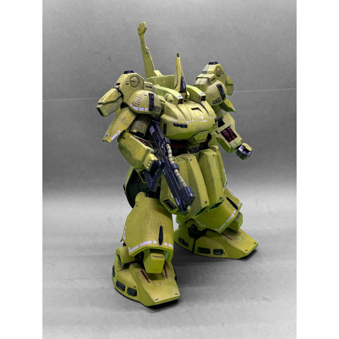 BANDAI(バンダイ)のHG 1/144 PMX-003 THE-O ジオ 塗装済 完成品！！ エンタメ/ホビーのおもちゃ/ぬいぐるみ(プラモデル)の商品写真