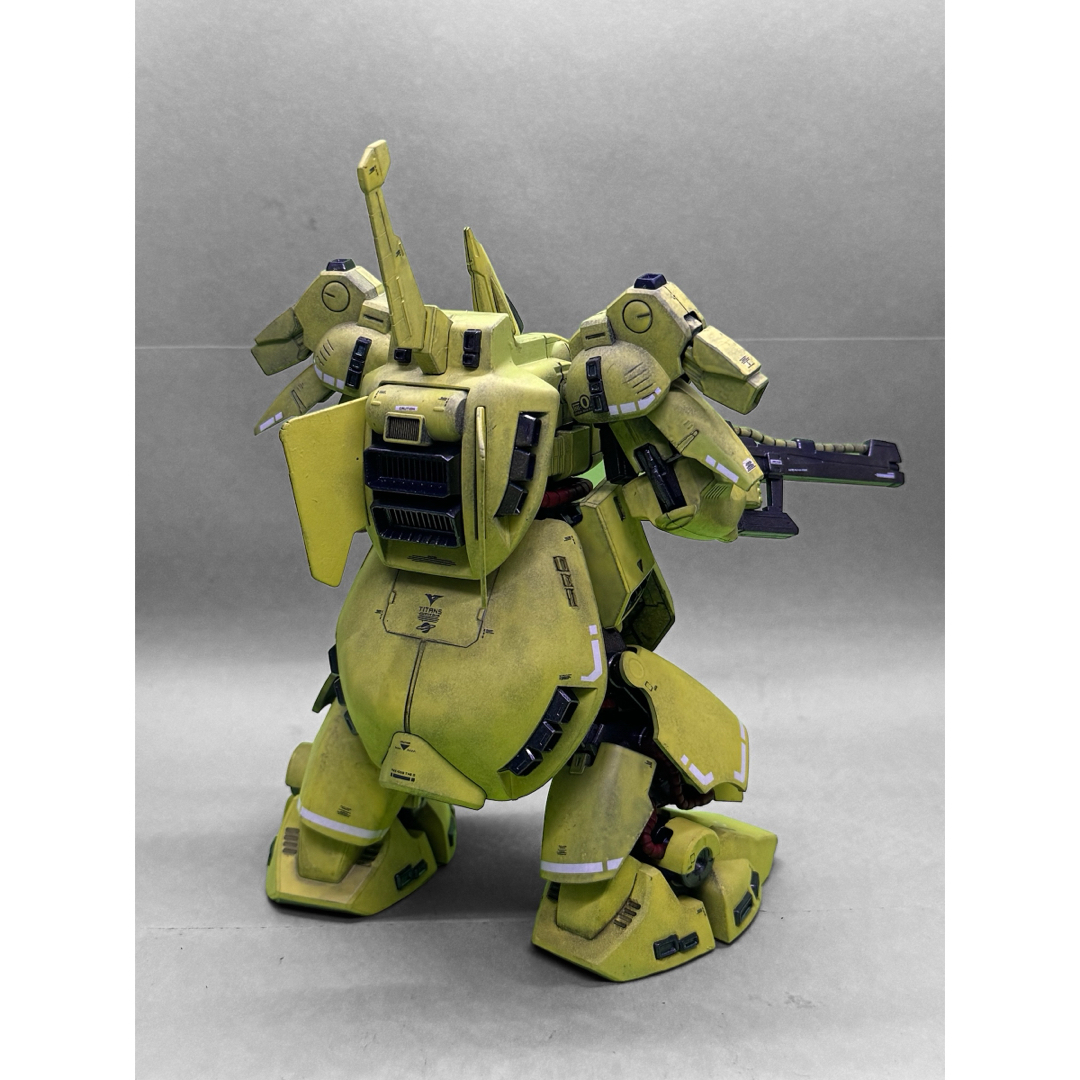 BANDAI(バンダイ)のHG 1/144 PMX-003 THE-O ジオ 塗装済 完成品！！ エンタメ/ホビーのおもちゃ/ぬいぐるみ(プラモデル)の商品写真