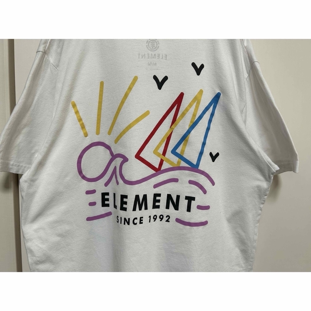 ELEMENT(エレメント)のELEMENT/エレメント　ロゴＴシャツ　M 白 メンズのトップス(Tシャツ/カットソー(半袖/袖なし))の商品写真