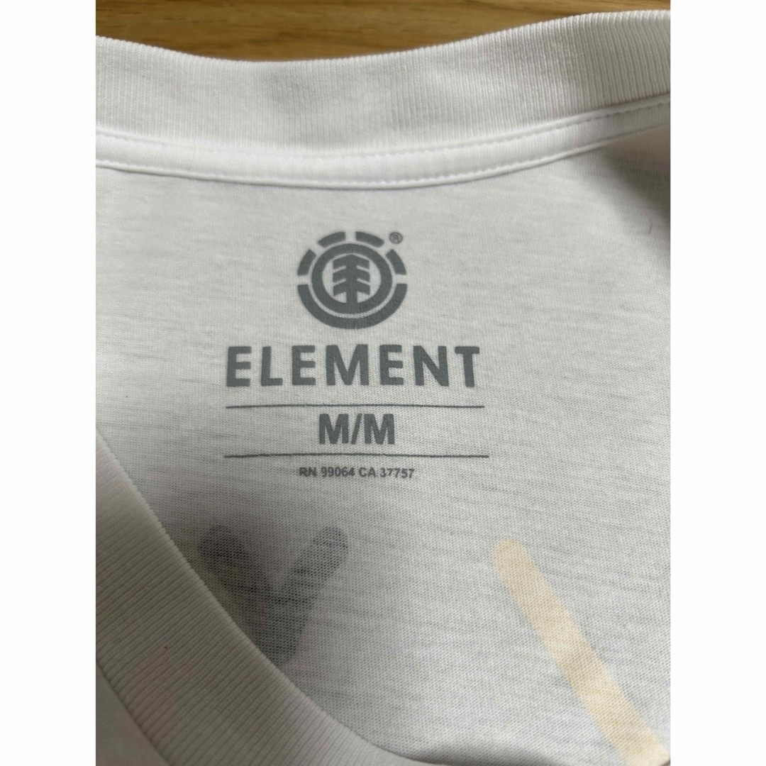 ELEMENT(エレメント)のELEMENT/エレメント　ロゴＴシャツ　M 白 メンズのトップス(Tシャツ/カットソー(半袖/袖なし))の商品写真