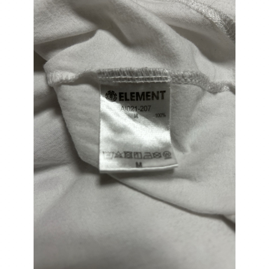 ELEMENT(エレメント)のELEMENT/エレメント　ロゴＴシャツ　M 白 メンズのトップス(Tシャツ/カットソー(半袖/袖なし))の商品写真