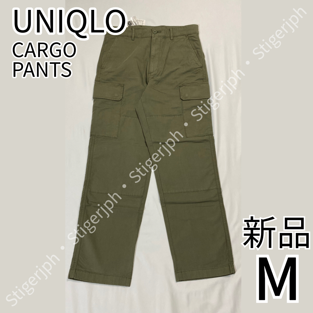 UNIQLO(ユニクロ)のユニクロ　カーゴパンツ　オリーブ　Mサイズ メンズのパンツ(ワークパンツ/カーゴパンツ)の商品写真