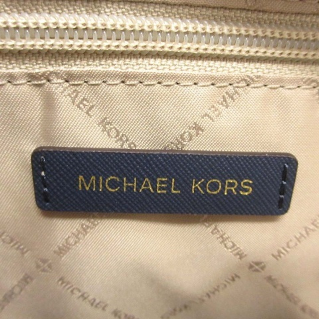 Michael Kors(マイケルコース)のマイケルコース トートバッグ チャーム付き チェーン ロゴ レザー ネイビー 紺 レディースのバッグ(トートバッグ)の商品写真