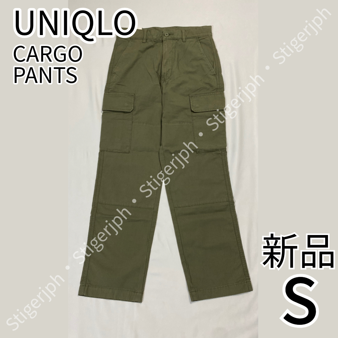UNIQLO(ユニクロ)のユニクロ　カーゴパンツ　オリーブ　Sサイズ メンズのパンツ(ワークパンツ/カーゴパンツ)の商品写真