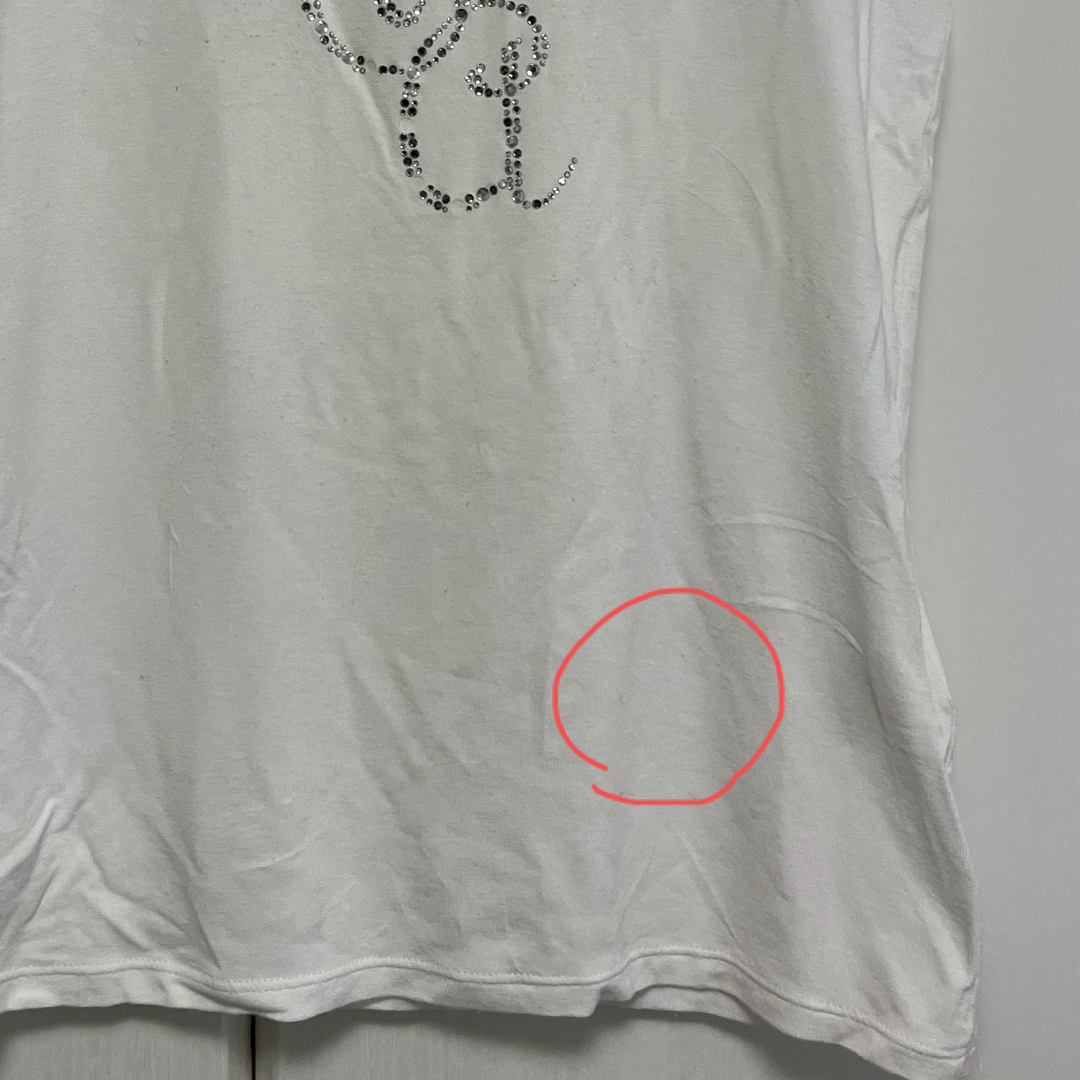 Emporio Armani(エンポリオアルマーニ)の【アルマーニ】EMPORIO ARMANI ラインストーンロゴTシャツ メンズのトップス(Tシャツ/カットソー(半袖/袖なし))の商品写真
