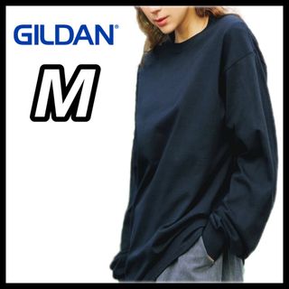 ギルタン(GILDAN)の新品未使用 ギルダン 6oz ウルトラコットン 無地長袖Tシャツ 黒 M(Tシャツ/カットソー(七分/長袖))