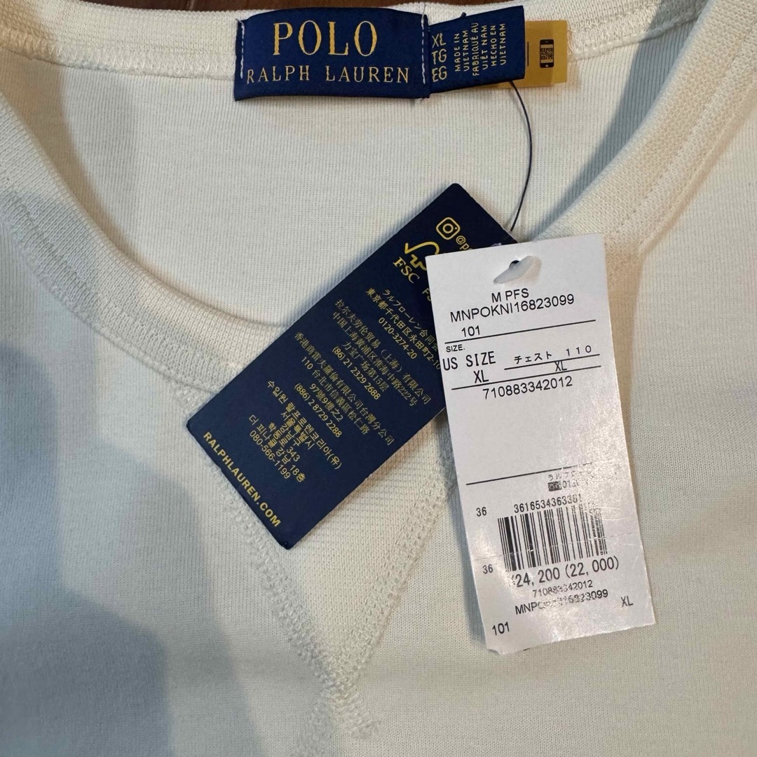 POLO RALPH LAUREN(ポロラルフローレン)の【新品】　ラルフローレン　スウェット　トレーナー　オーバーサイズ　ビッグポロ メンズのトップス(スウェット)の商品写真