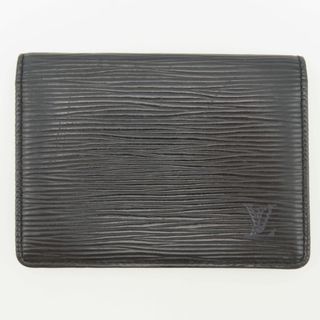 LOUIS VUITTON - K03 LOUIS VUITTON ルイヴィトン エピ ポルト2カルト ヴェルティカル パスケース ノワール M63202