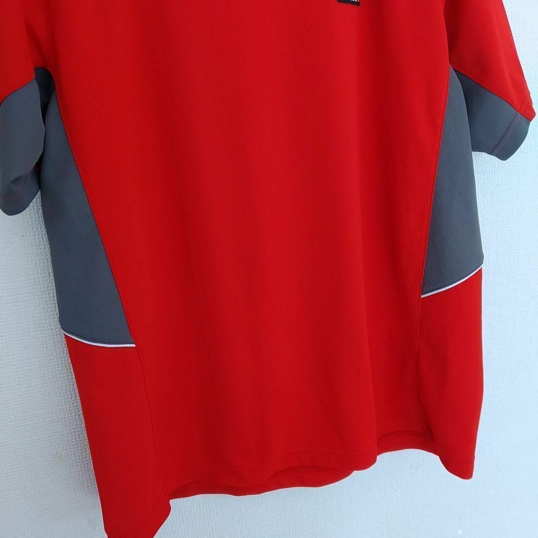 ellesse(エレッセ)のellesse エレッセ Tシャツ 半袖 赤 スポーツウェア トレーニングウェア メンズのトップス(Tシャツ/カットソー(半袖/袖なし))の商品写真