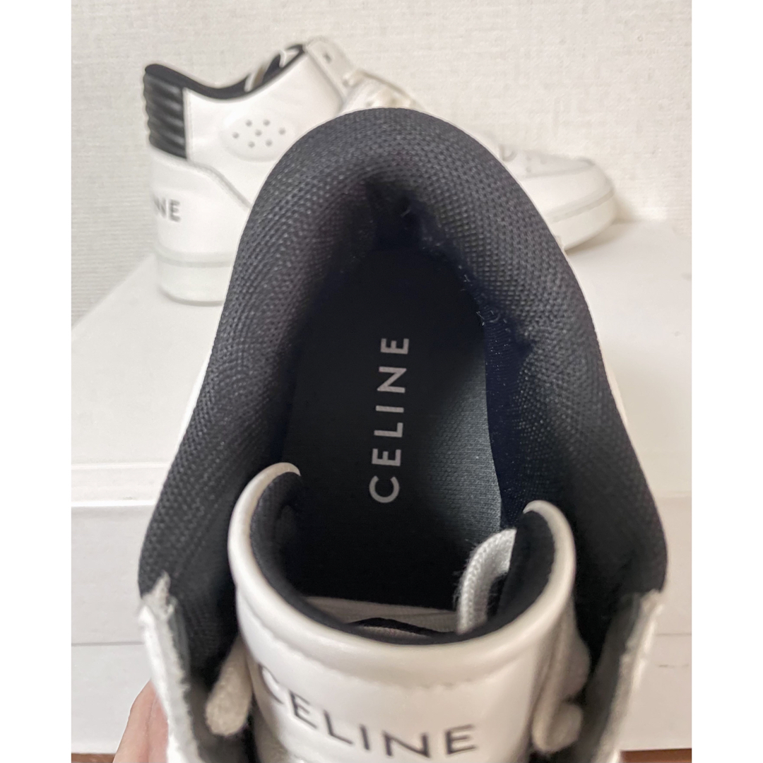 celine(セリーヌ)のCELINE CT-02 ミッドスニーカー 41 レザー カーフスキン メンズの靴/シューズ(スニーカー)の商品写真