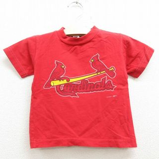 古着 半袖 ビンテージ Tシャツ キッズ ボーイズ 子供服 80年代 80s MLB セントルイスカージナルス マークマグワイア 25 クルーネック 赤 レッド メジャーリーグ ベースボール 野球 22apr28(シャツ/カットソー)