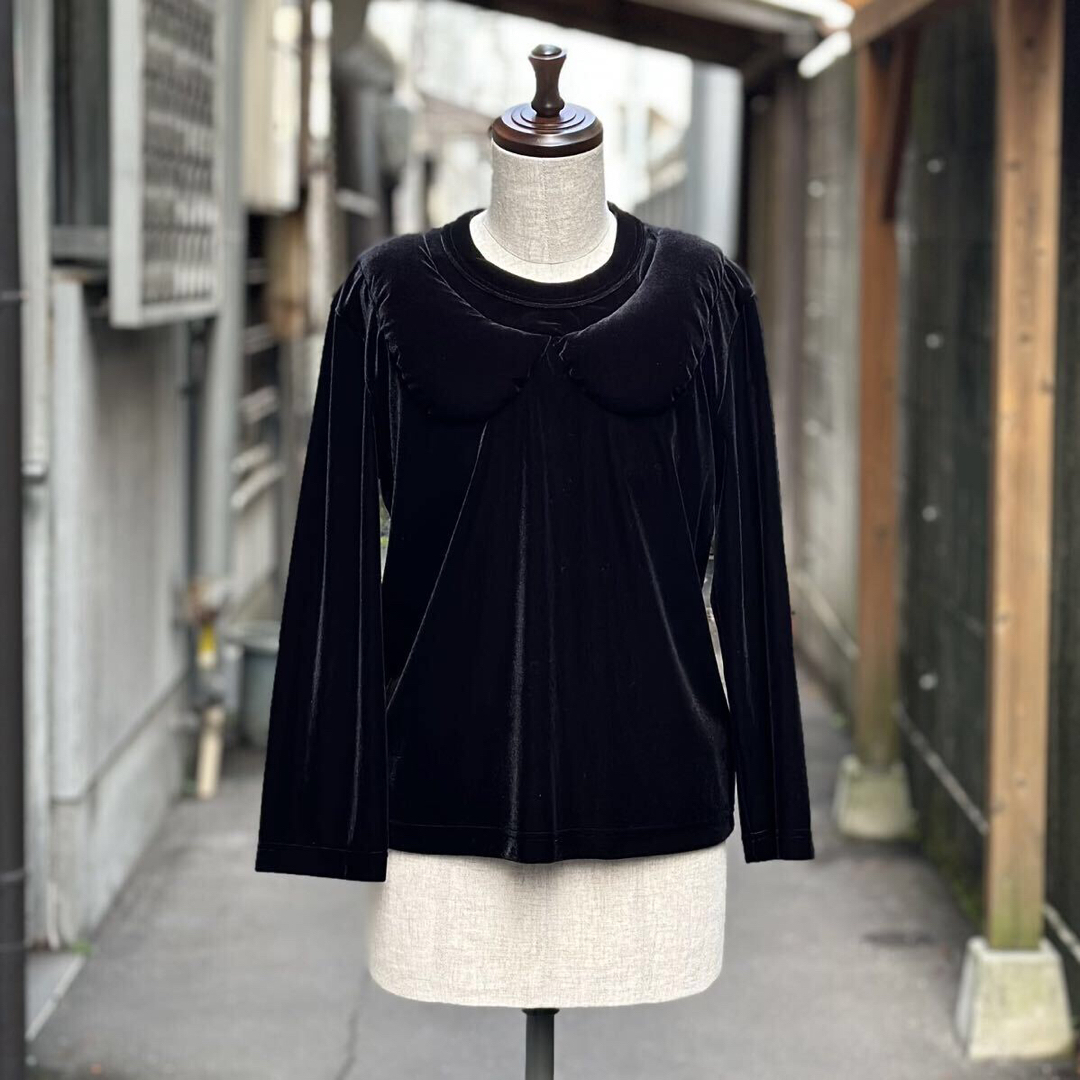 noir kei ninomiya(ノワールケイニノミヤ)の23aw 新品 ノワール ケイニノミヤ ギャルソン 中綿 ベロア カットソー S レディースのトップス(カットソー(長袖/七分))の商品写真