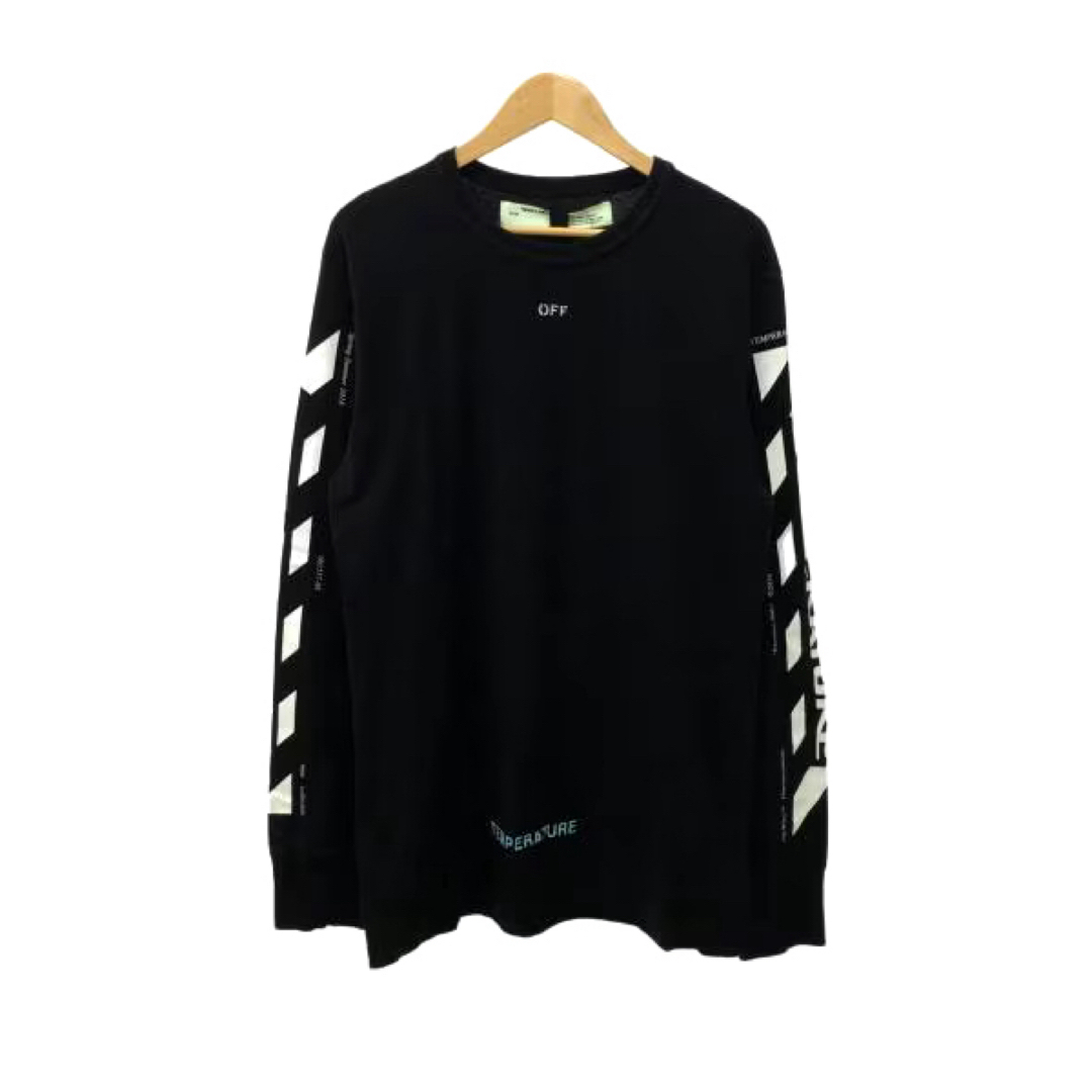 OFF-WHITE(オフホワイト)のOFF-WHITE  18SS/DIAG TEMPERATURE/長袖T/M/ メンズのトップス(Tシャツ/カットソー(七分/長袖))の商品写真