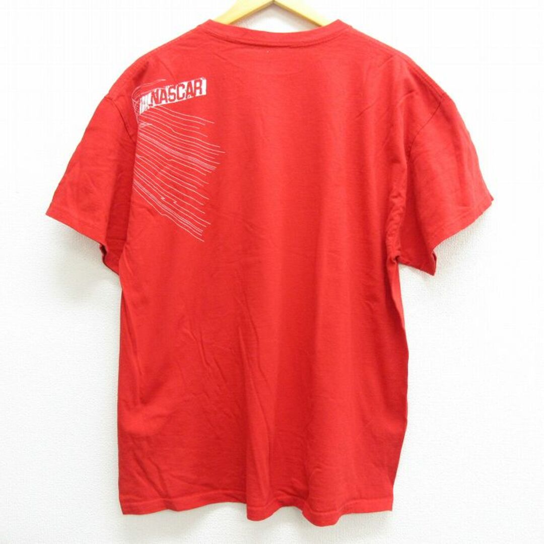 XL★古着 半袖 ビンテージ Tシャツ メンズ NASCAR 大きいサイズ 赤 レッド 22jun06 中古 メンズのトップス(Tシャツ/カットソー(半袖/袖なし))の商品写真