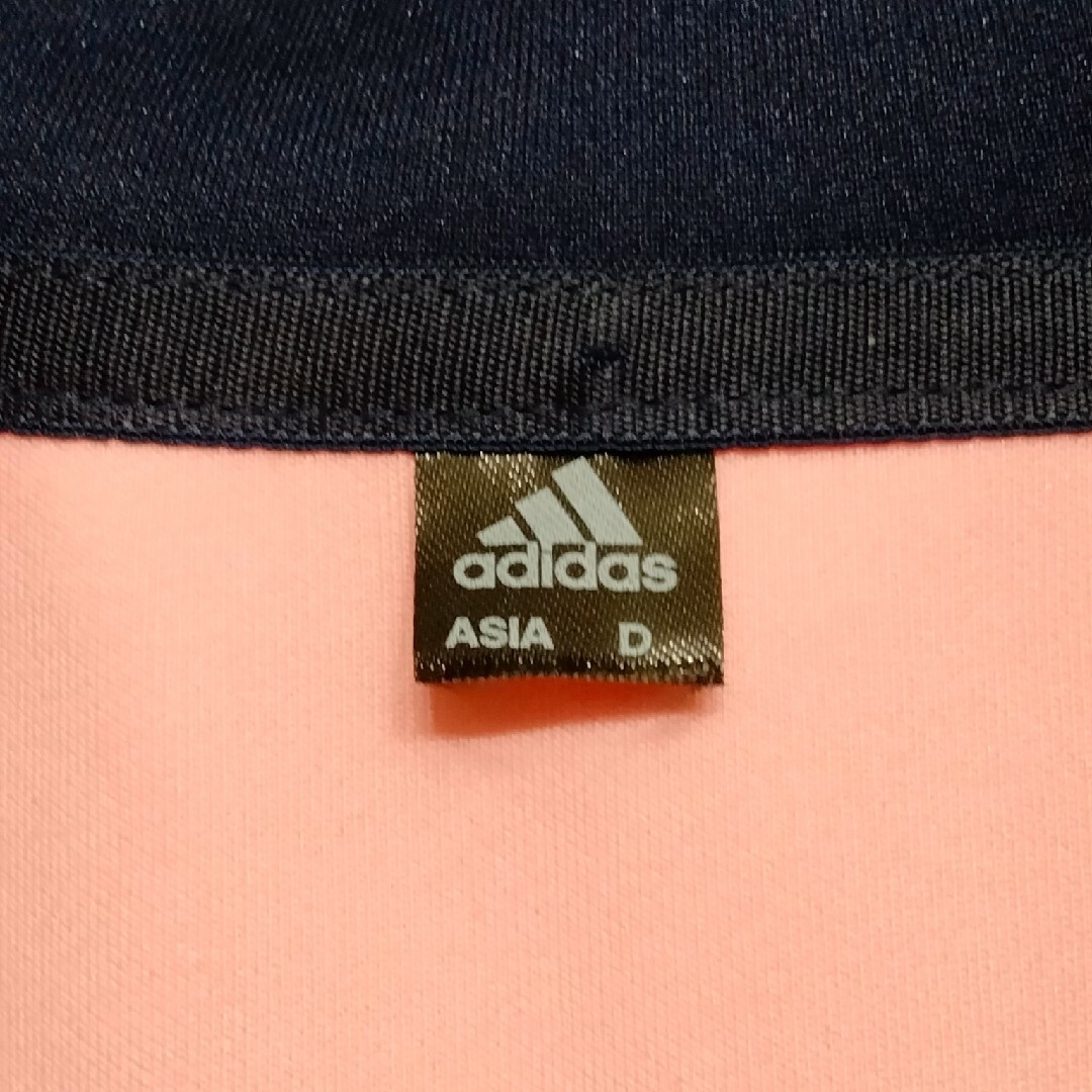 adidas(アディダス)のadidas アディダス ジャージ ピンク ネイビー 140 キッズ/ベビー/マタニティのキッズ服女の子用(90cm~)(その他)の商品写真