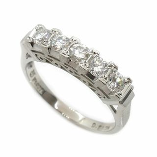 TASAKI タサキ Pt900プラチナ 一文字 縦爪 リング・指輪 ダイヤモンド0.61ct 13.5号 4.6g レディース【中古】【美品】