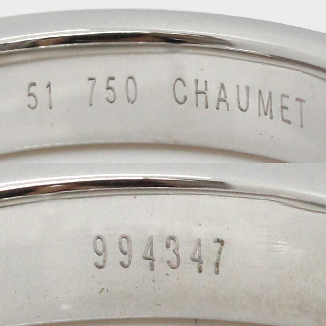 CHAUMET(ショーメ)のChaumet ショーメ K18WG ホワイトゴールド リアン エヴィダンス マリッジ リング・指輪 080315 ダイヤモンド 10.5号 51 6.3g レディース【中古】【美品】 レディースのアクセサリー(リング(指輪))の商品写真