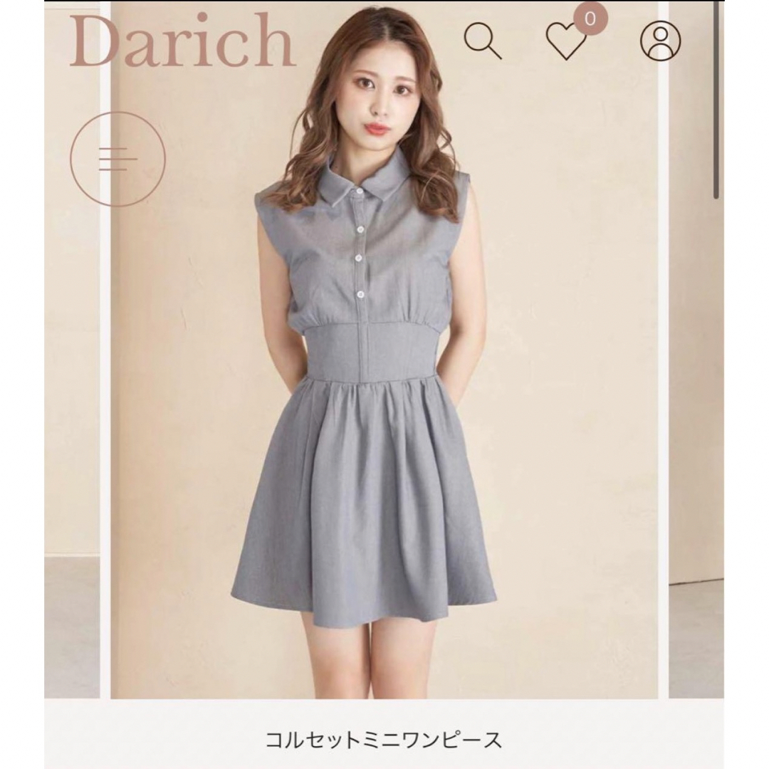 darich コルセットミニワンピース レディースのワンピース(ミニワンピース)の商品写真