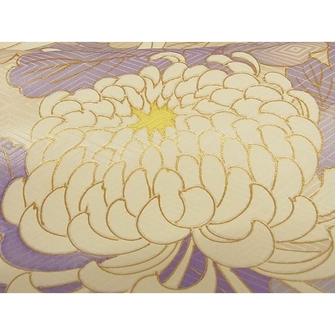 平和屋-こころ店■豪華振袖　駒刺繍　乱菊　金彩　着丈156cm　裄丈65.5cm　正絹　逸品　A-ja6043 レディースの水着/浴衣(振袖)の商品写真