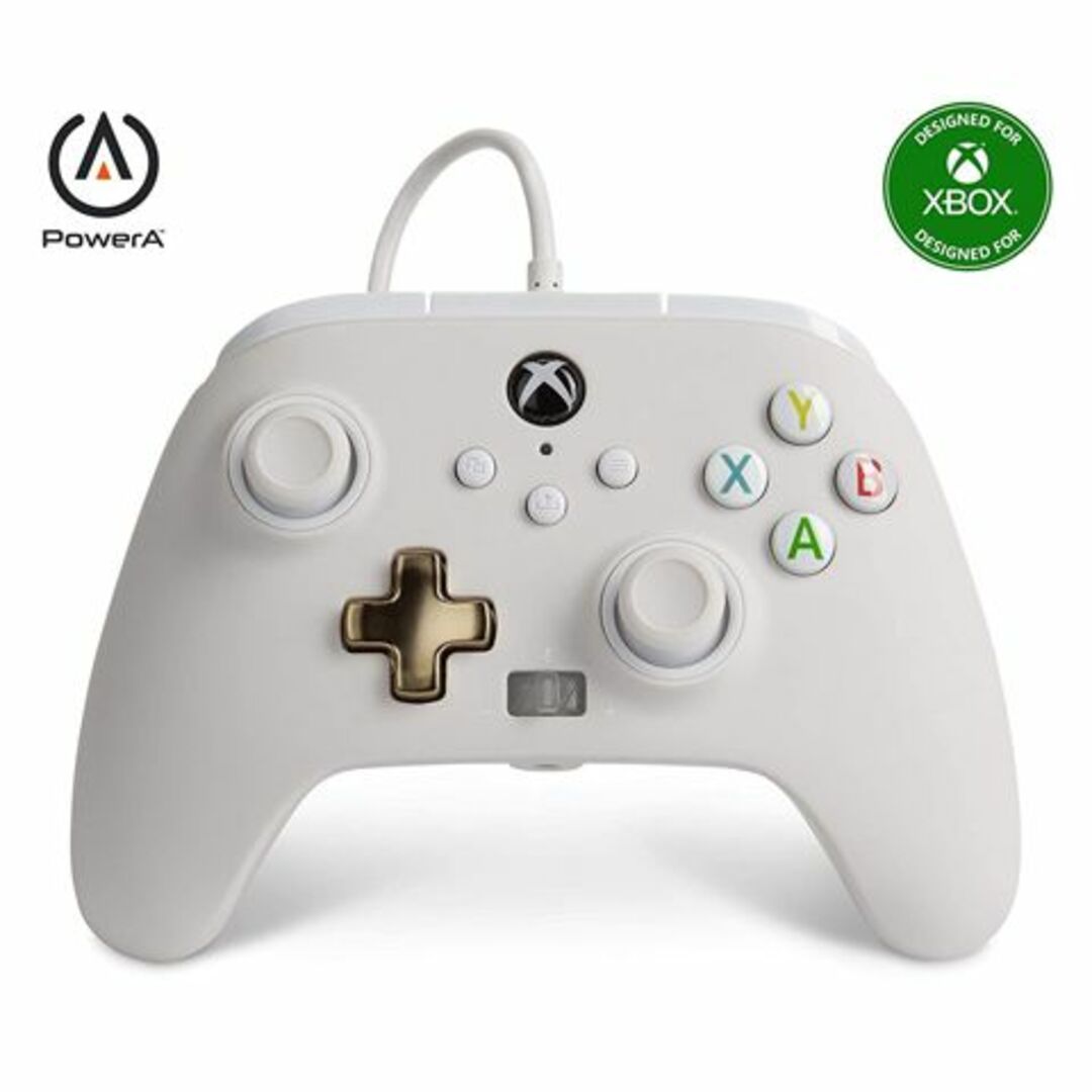 Xbox(エックスボックス)のパワーエー コントローラー エンハンスド XBOX ホワイト エンタメ/ホビーのゲームソフト/ゲーム機本体(その他)の商品写真