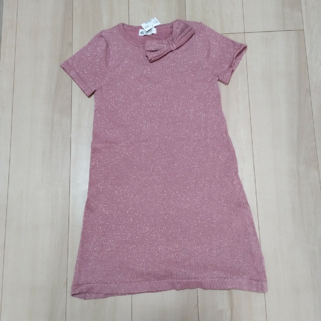 H&M(エイチアンドエム)の【新品】H&M　ワンピース　120/130 キッズ/ベビー/マタニティのキッズ服女の子用(90cm~)(ワンピース)の商品写真