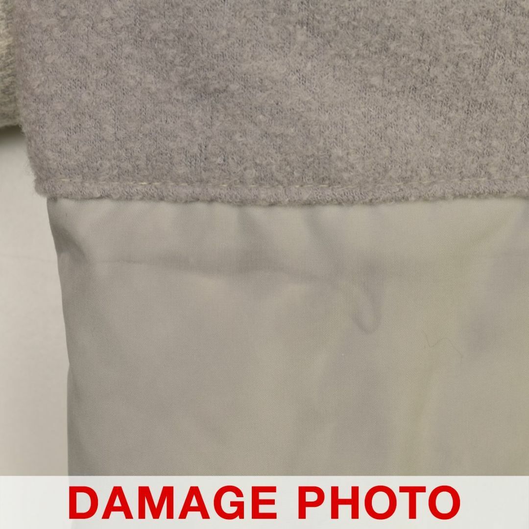 Antgauge(アントゲージ)の【ANTGAUGE】フラノストレッチ ミニ ブークレーナイロン異素材ダウンコート レディースのジャケット/アウター(ダウンコート)の商品写真