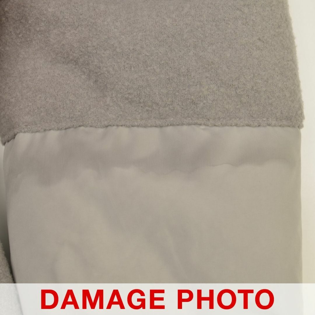 Antgauge(アントゲージ)の【ANTGAUGE】フラノストレッチ ミニ ブークレーナイロン異素材ダウンコート レディースのジャケット/アウター(ダウンコート)の商品写真