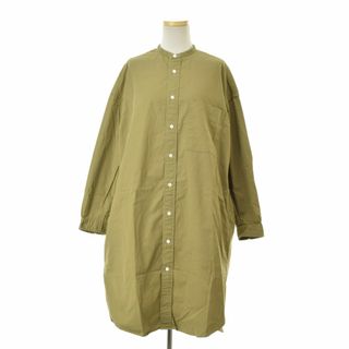 【Gymphlex】BandCollar Shirt Dress 長袖ワンピース