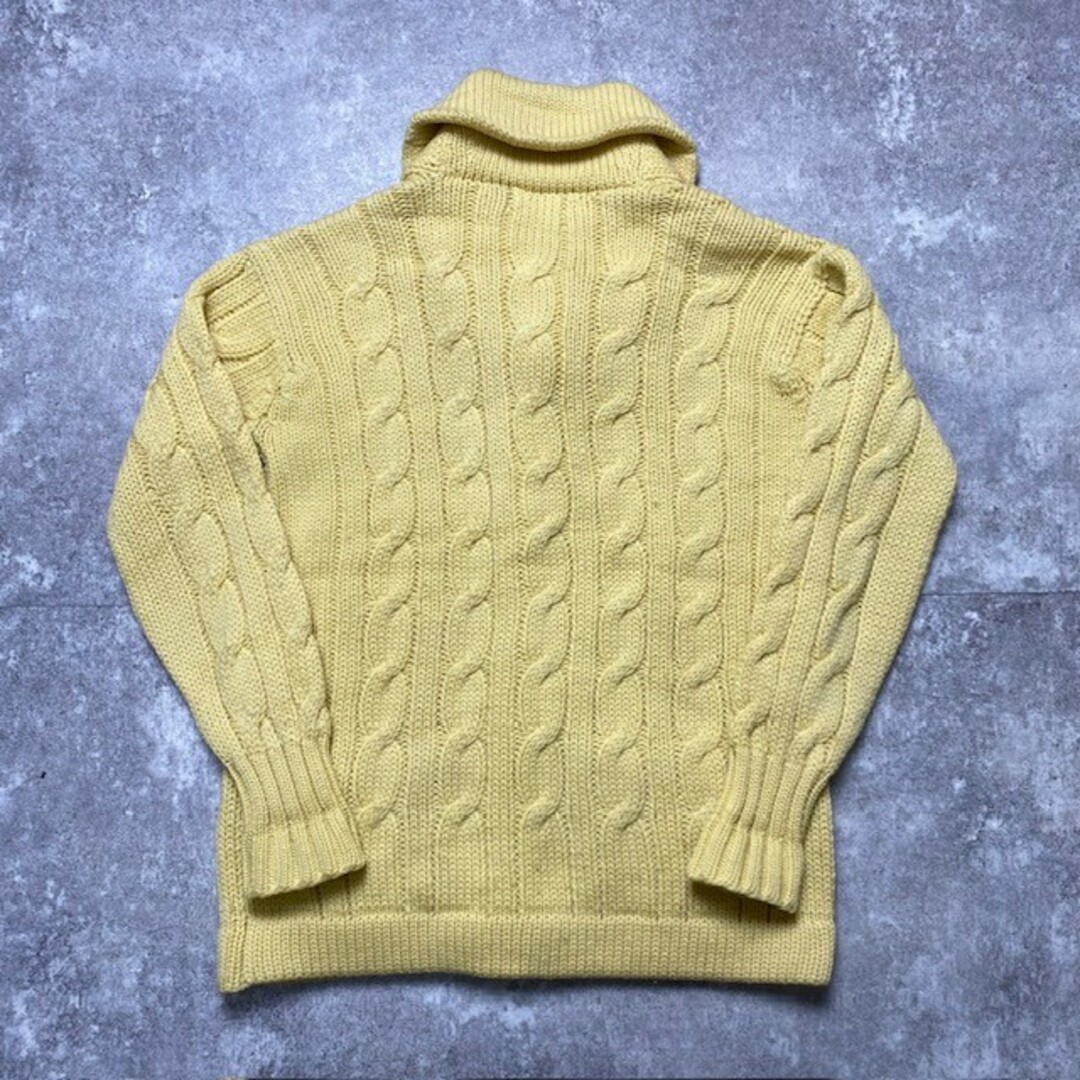 Ralph Lauren(ラルフローレン)のOLD Polo by Ralph Lauren ショールカラーカーディガン ニット クルミボタン vintage 263U メンズのトップス(カーディガン)の商品写真